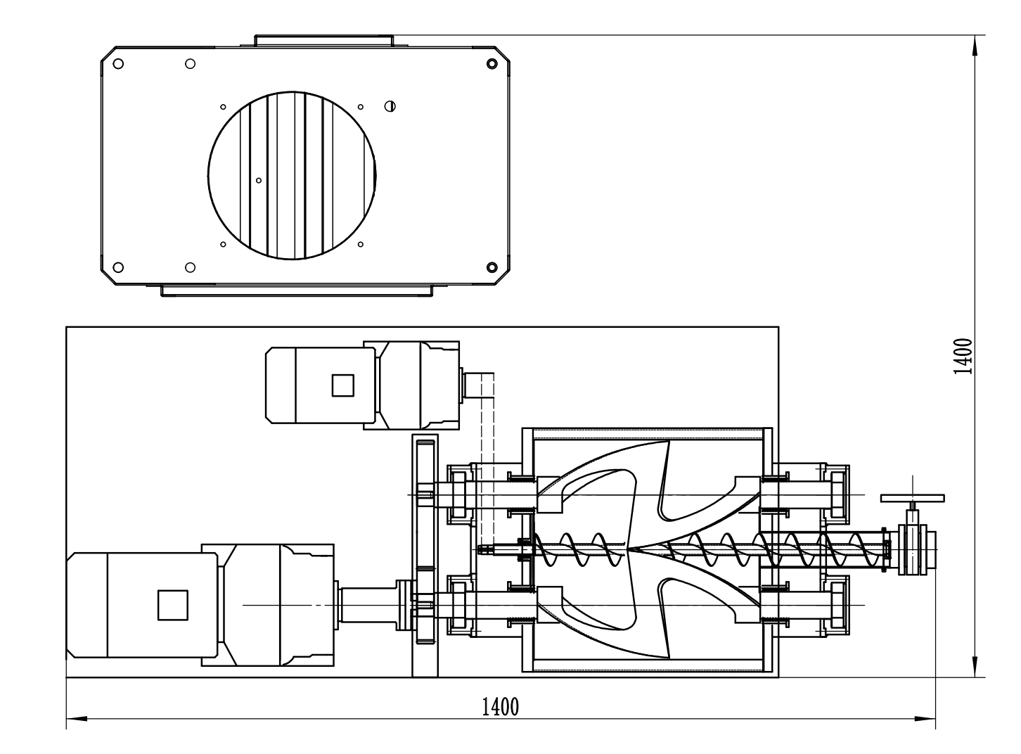 Explosions -Beweis -Kneeter -Mixer -Extruder (3)